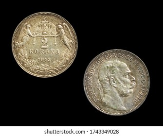  2 Korona Coin Made By Austria Hungary Empire In 1913