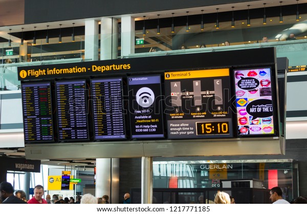 2 May 2018 Large Flight Information Stock Photo Edit Now 1217771185