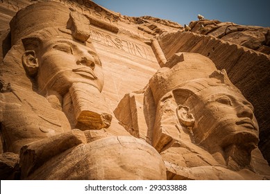 2 Pharaoh. Abu Simbel, Egypt