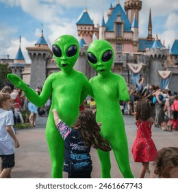 Aliens Disney Land Outdoor Scene Dancing AI-generated image 2461668973 ...