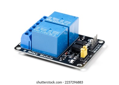 The 2 relay module for electronic project and other DIY.