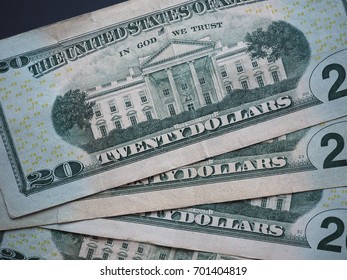 20 Dollar banknotes money (USD), currency of United States - Shutterstock ID 701404819