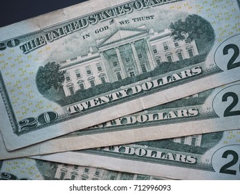 20 Dollar banknotes money (USD), currency of United States - Shutterstock ID 712996093