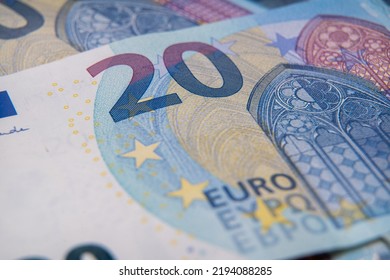 20 Euro Money Close Up