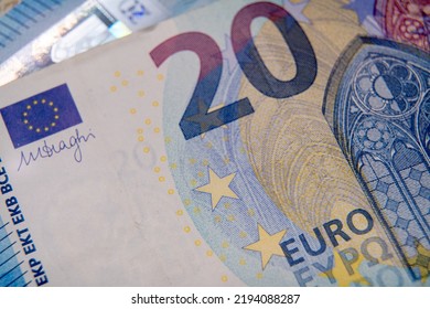 20 Euro Money Close Up