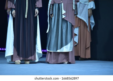 20 February 2020, JAKARTA CONVENTION CENTER , Main Atrium , Muslim Fashion Festival, Ajeng Cahya with Alcazar - Shutterstock ID 1668562897