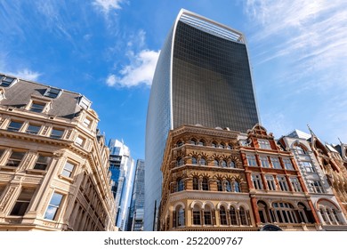 20 Fenchurch Street (Walkie Talkie) skyscraper in City of London, UK - Powered by Shutterstock