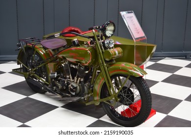 İzmir,Turkey-February 20 : Harley Davidson Motorbike At Key Museum.