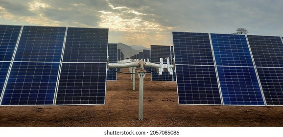 20 Mega Watt solar farm in Malawi - Shutterstock ID 2057085086
