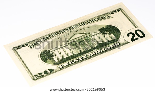 20 Us Dollars Bank Note Made Stock Photo (Edit Now) 302169053