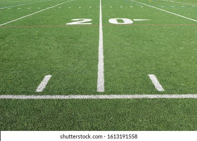 20 yard line on football field