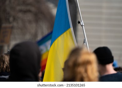 2000 People Demonstrating For Peace In Ukraine And A Ban Of Russian Gas And Oil In Switzerland. Bern, Switzerland - 03.12.2022
