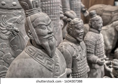 2000 years of the terracotta warriors at the Mausoleum of the First Qin Emperor in Xi'an, Shaanxi Province, China.