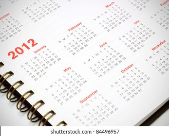 A 2012 calendar