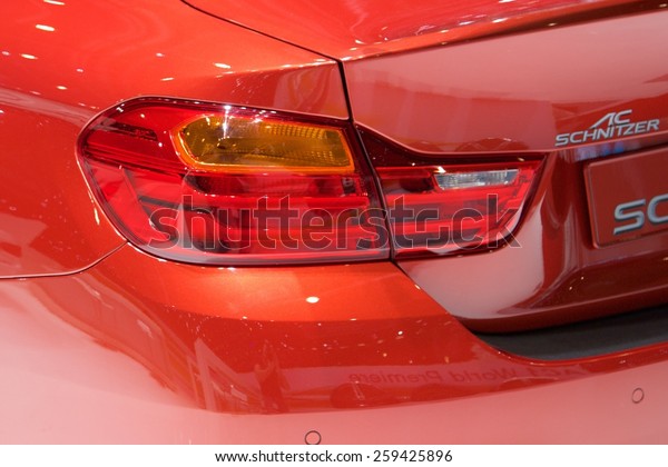 2015 AC Schnitzer BMW M4 (F82) presented the\
85th International Geneva Motor Show on March 3, 2015 in Palexpo,\
Geneva, Switzerland