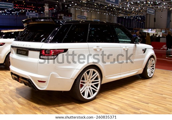 2015 Startech Range Rover Sport presented the\
85th International Geneva Motor Show on March 3, 2015 in Palexpo,\
Geneva, Switzerland