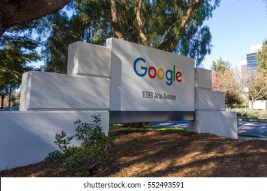 20161226 Googleplex Google Headquarters Mountain View Stock Photo ...