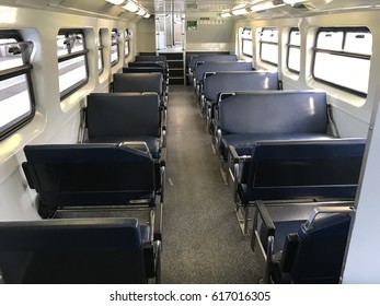 2017 April, 05 : Picture Of The Seats Inside Sydney Train, Australia