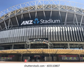 2017 March, 11 : Picture Show The Entrance Of ANZ Stadium In Sydney Olympic Park, Sydney Australia