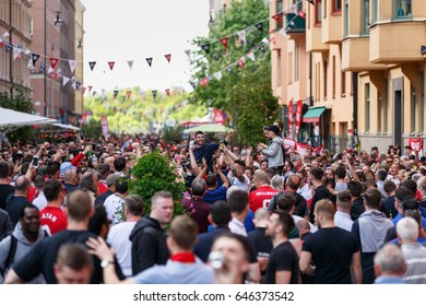 2017 May 24 - Manchester United Supporter Party At Rörstrandsgatan In Stockholm Before The 2017 UEFA Europa League Final