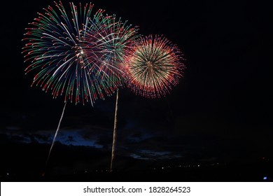2017 Shinmei Fireworks in yamanashi japan