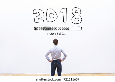 2018 new year concept with loading bar - Powered by Shutterstock - Get 15% off with code: PIKWIZARD15