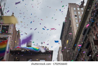 2018 NYC Pride March Manhattan People Celebrating