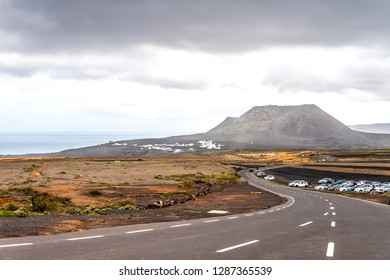 2018 October 28. Lanzarote, Spain. View Of The Island From The Mirador Del Rio Parking Lot. Beautiful View