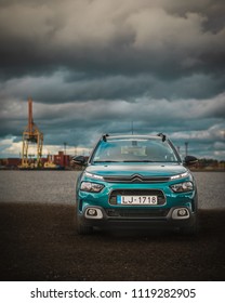 2018-06-22, Riga, Latvia. Citroen C4 Cactus Editorial Photoshoot. For Editorial Use Only. 