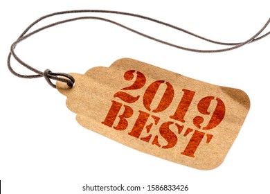 2019 Best Sign - A Paper Tag With A Twine Isolated On White, Best Products Of The Year