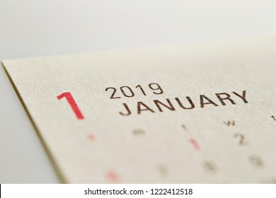 2019 January Calendar 