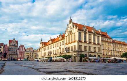 2019-06-05 Market square in old town of Wroclaw, Poland