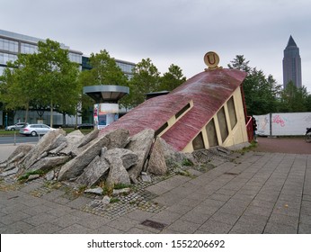 2019/08/17 - Germany, Frankfurt - Bockenheimer Warte Metro Station Entrance