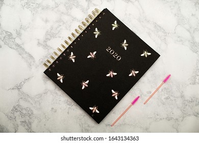 2020 Beauty Agenda, Schedule, Planner, MUA, Makeup Artist, Lash Tech, Mascara Wands, Esthetics