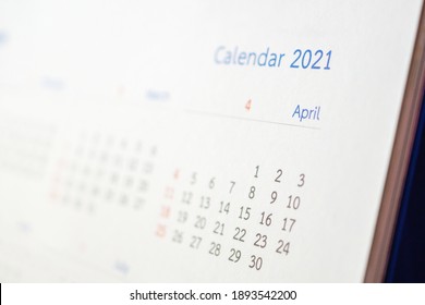 2021 Calendar Page Background Business Planning Appointment Meeting Concept