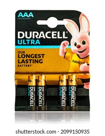 2021: Duracell Ultra AAA Longest Life Batteries Pack, On White