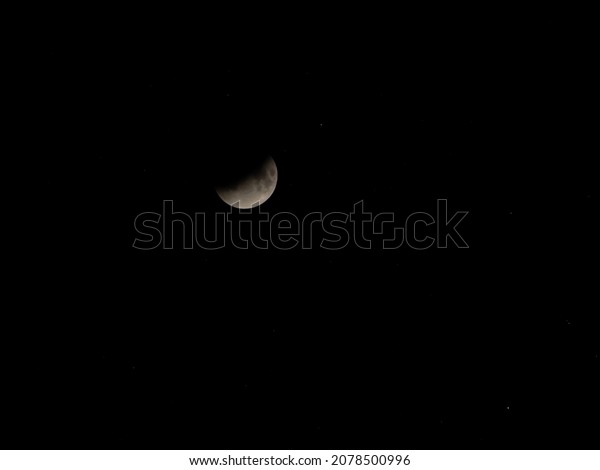 2021 partial Lunar Eclipse called a Beaver\
Moon. The last one for almost 600\
years.
