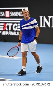 2021-11-10 - Next Gen ATP Finals Milan - Baez Sebastian (ARG) In Action Against Korda Sebastian (USA)