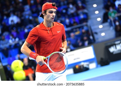 2021-11-11 - Next Gen ATP Finals Milan - Italy - Musetti Lorenzo (ITA)  In Action Against Korda Sebastian (USA)