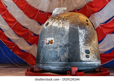 2021.2.28, Beijing, CHINA. Chang'e-5 Reentry Capsule.