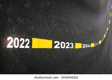 2022 To 2027 New Year Concept And Business Challenge Idea