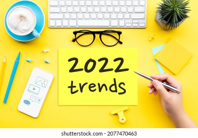 2022 business trends.planning and forecasing. digital digital transformation.creativity  - Shutterstock ID 2077470463