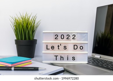 2022 Let's Do This - New Year Concept