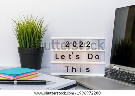 2022 Let's Do This - New Year Concept