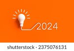 2024 creativity and inspiration ideas.Business solution or smart working 