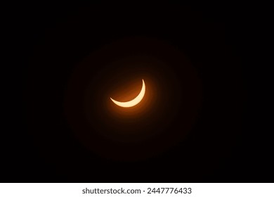 2024 partial solar eclipse crescent