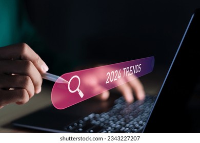 2024 Trends, forecasting new trends, new campaigns, targeted marketing, goals, new year business marketing.