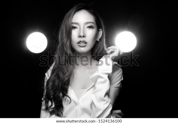 20s Asian Beautiful Woman Blonde Brown Stock Photo Edit Now