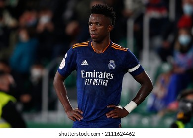 20th January 2022; Estadio Martinez Valero, Elche, Spain; La Liga Football, Elche CF Versus Real Madrid; Vinicius Jr. Of Real Madrid