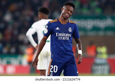 20th January 2022; Estadio Martinez Valero, Elche, Spain; La Liga Football, Elche CF Versus Real Madrid; Vinicius Jr. Of Real Madrid